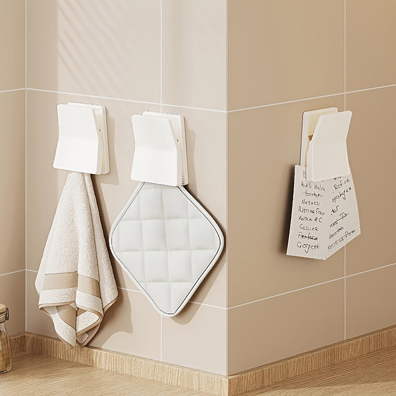 Clothespin Bathroom Towel Holder Wall-Mounted Storage Hanger Cap Creative Wooden Towel Clip Wall Mounted Bathroom Towel Holder