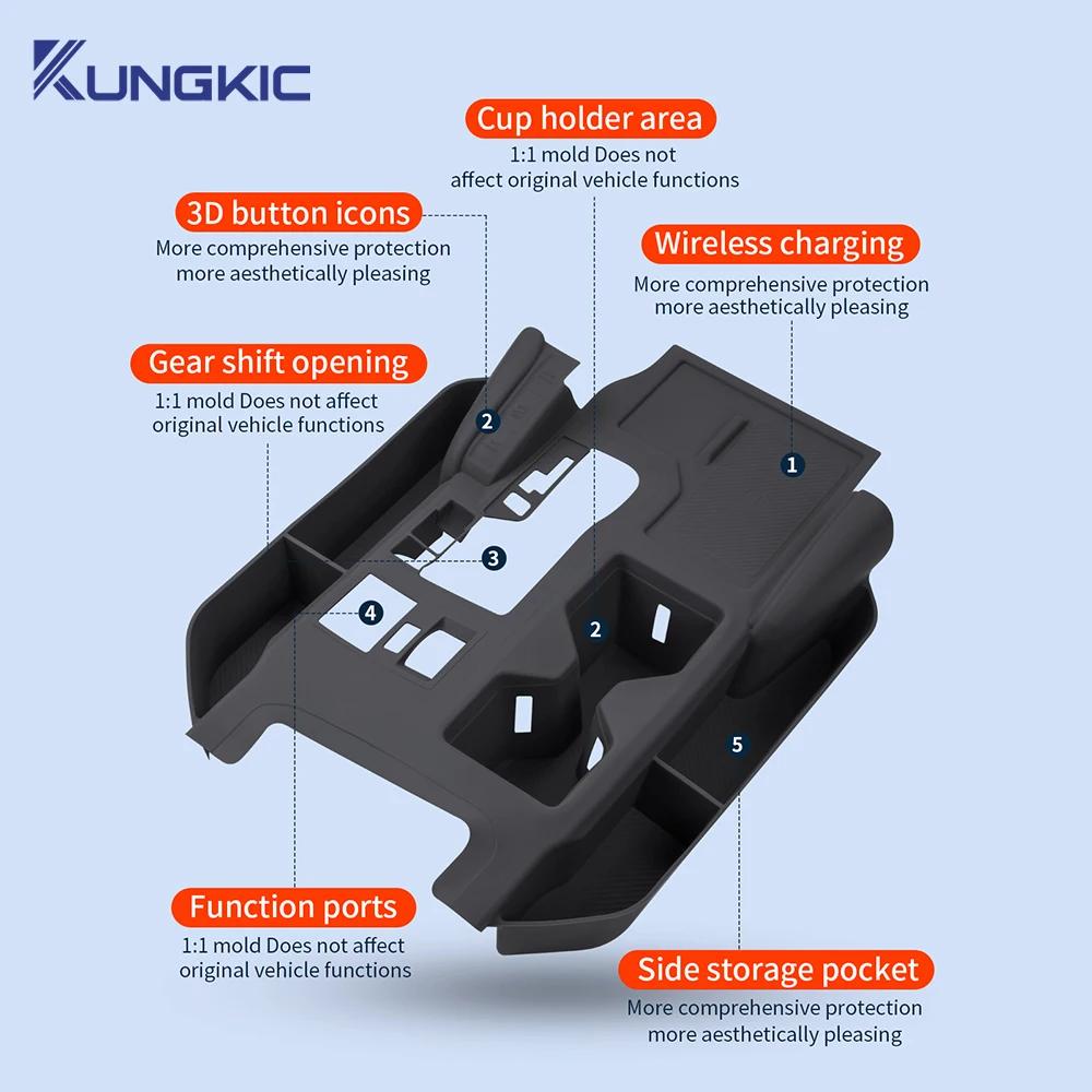 Center Console Silicone Cover Anti-Scratch Anti-Dust Interior For Toyota Land Cruiser Prado LC250 250 J250 2024 2025 LHD Accs