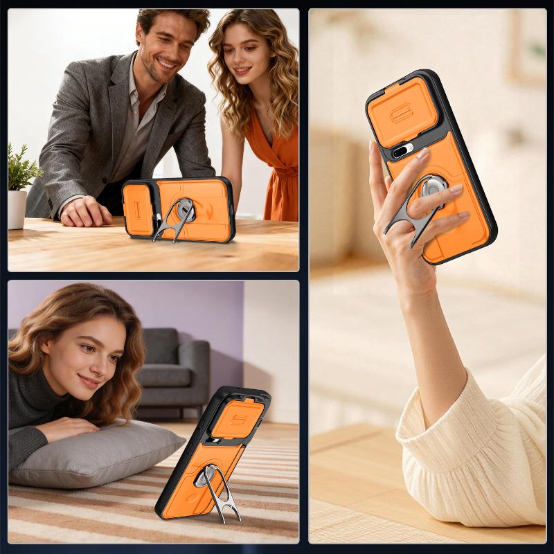 Soft TPU+Hard PC 360 ° Rotating Metal Holder Armor Phone Case For Xiaomi 17 Pro Max 14T 15T Pro 15 Ultra Pro Bumper Back Cover