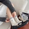 Boneless Polka Dot Socks Cotton Socks White Medium Tube Socks Autumn Tide Cute Embroidered Bow Stockings
