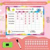 Magnetic Kids' Growth and Habits Tracker with Reward Stars