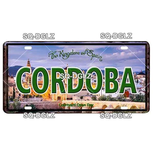 Europe City Plate Metal Sign - Vintage Tin Wall Decor for Bar