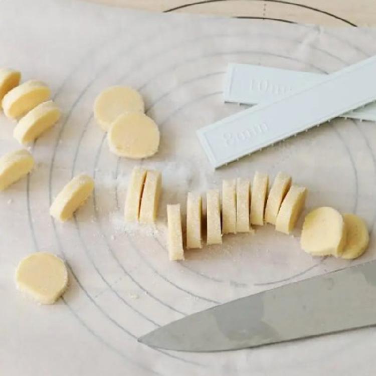 Set mit 8 einfach zu bedienenden Keksplätzchen-Skalen-Sets, Präzisions-Keks-Messlineale für kreative Backenthusiasten