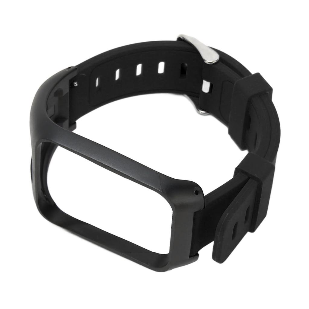 Bands Watch Adjustable Waterproof Silicone Watch Replacement Strap For Tom Tom Runner 3 Black