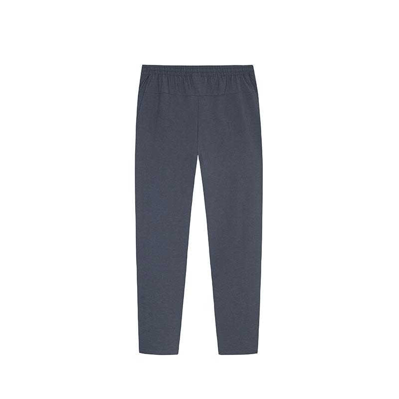 Anta Solid Color Mid-Rise Straight Leg Casual Pants Men Bottoms Wax-Gray 952437502-2