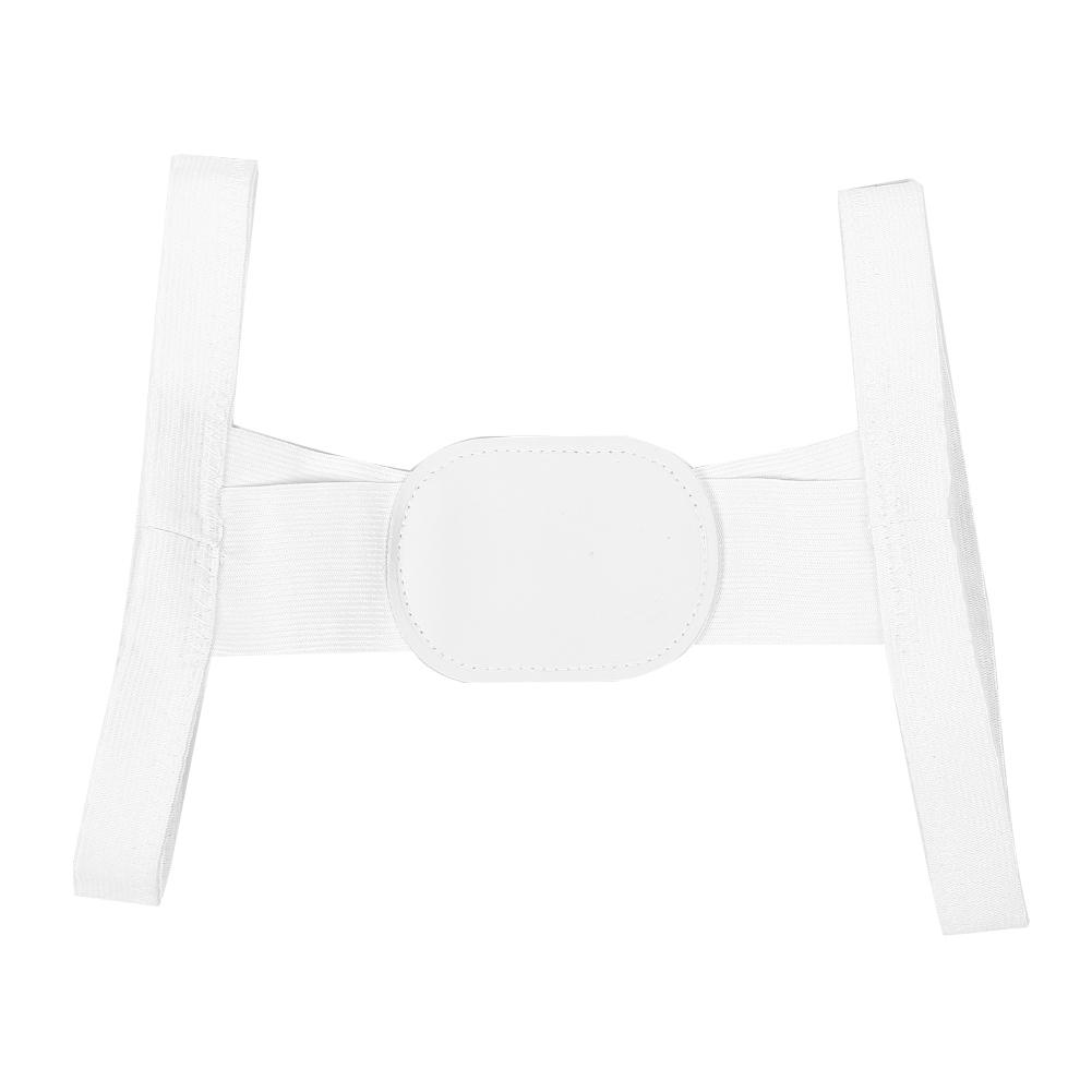 Männer Frauen Buckel Haltungskorrektor Verstellbare Schulter Rückenstütze Orthese GürtelWeiß S