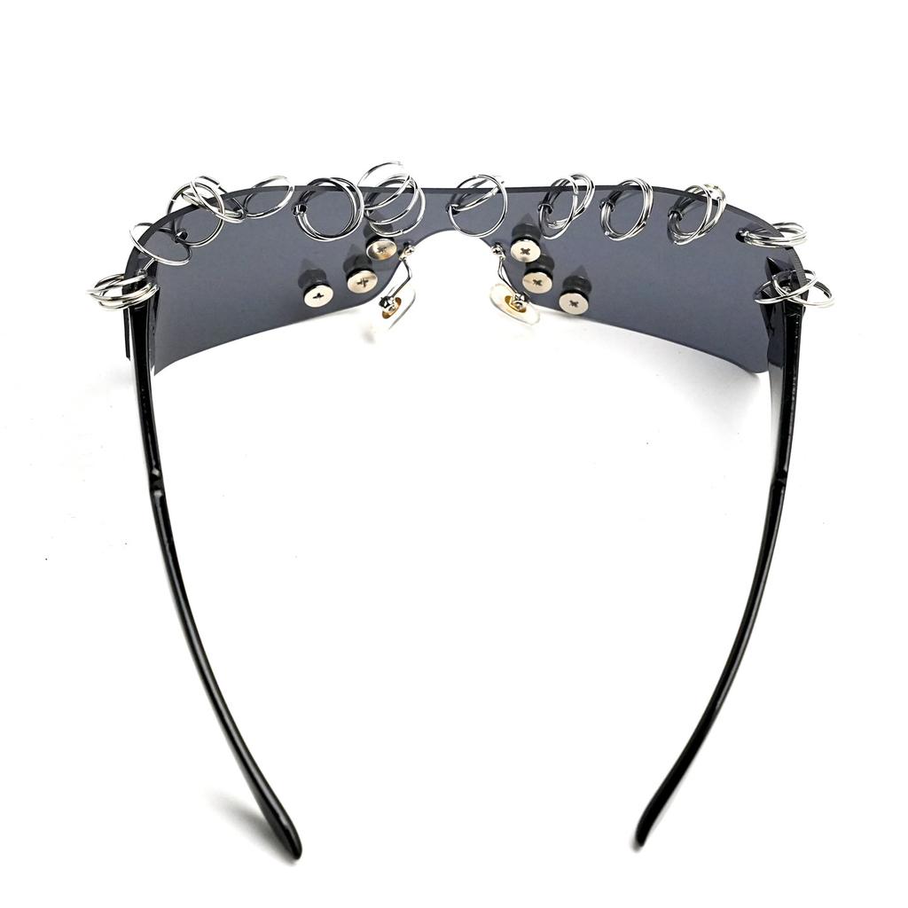 Punk Rivet Sunglasses Unisex Metal Studded Fashion Shades