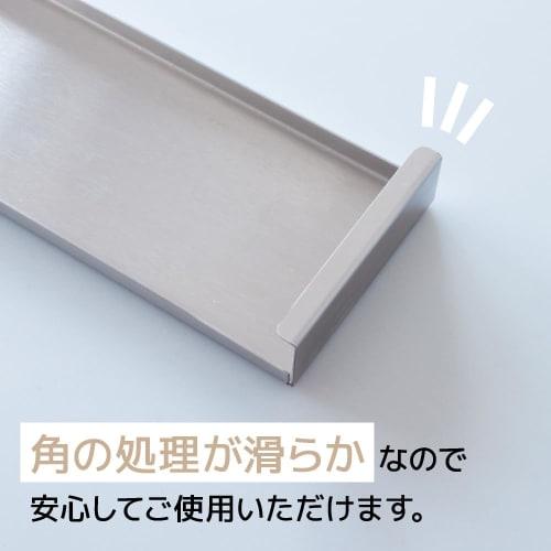 SAKuRAKu Flat Exhaust Vent Cover (Stainless Steel / 60cm) Stovetop Cover, Rust-Resistant, Washable (Thin/Wide/10kg Load Capacity/Heat-Resistant Up To