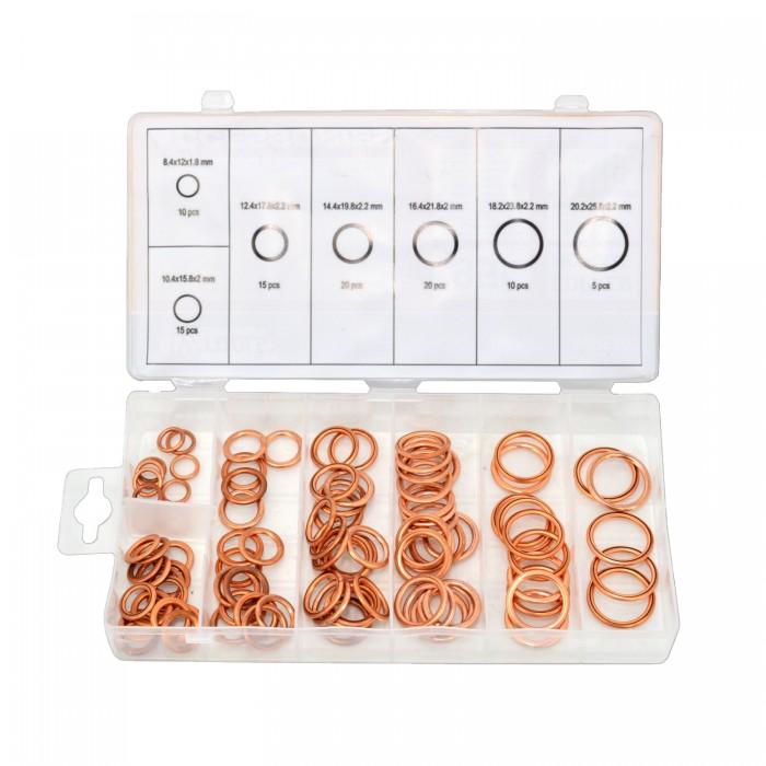AW Tools Copper Washers (Pack of 95)