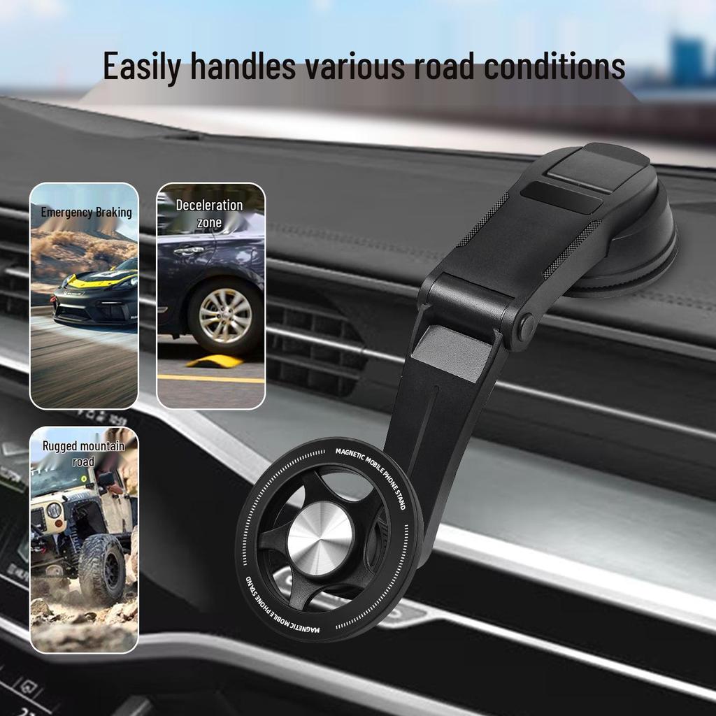 Universal Magnetic Car Phone Holder for Central Control Display - Non-Damaging Stand