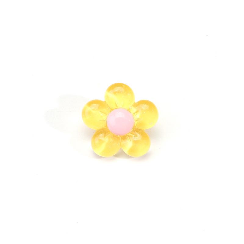 

10 шт. Мультяшные пластиковые пуговицы в виде цветков, украшение для детского свитера, кардигана, пуговицы высокого качества, аксессуары, универсальные пуговицы для одежды flower & 22mm & 5 #yellow