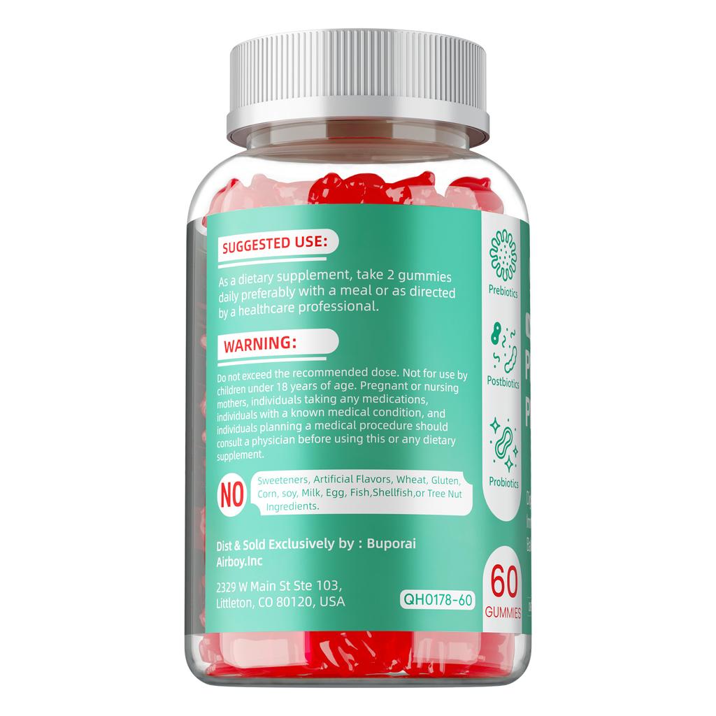 Synbiotics, Rich In Prebiotics and Probiotics, Containing Lactobacillus and Bifidobacteria, Promote Gut Health and Relieve Bloating.