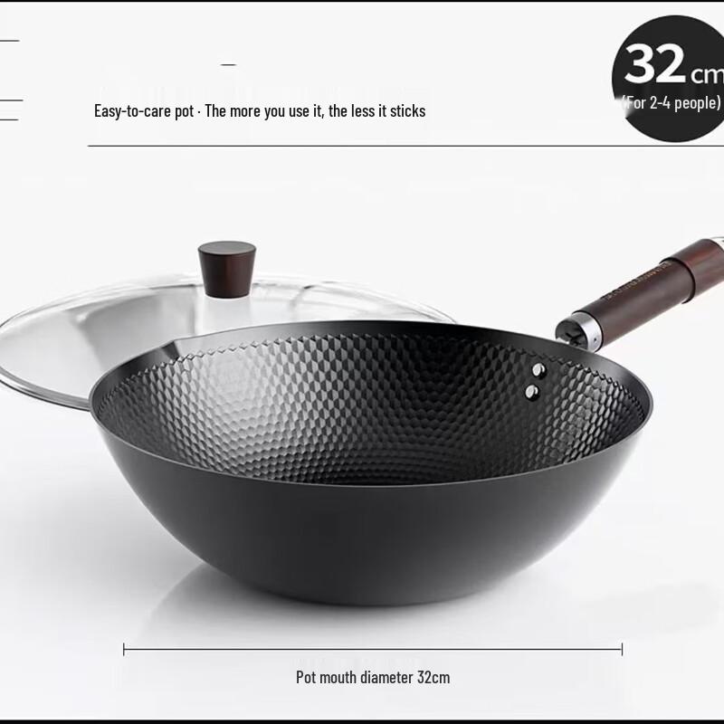 Triangle Dragon Induction-Ready Non-stick Aluminum Alloy Stir-fry Wok