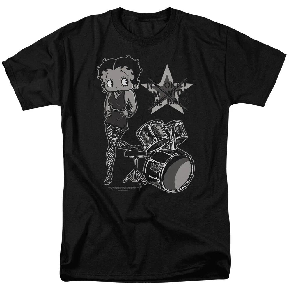

Betty Boop With The Band T-Shirt - Regular or Tank - to 6X 3XL