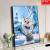 Disney DIY Pearl Art Olaf Themed Creative Pearl Painting Decorative Wall Art Creative Ornament Gift for Friends Desktop Decor