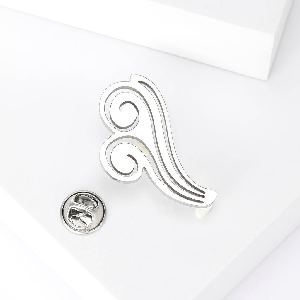 Fashion Creative Smooth Stainless Steel Cloud Brooch Temperament Cute Clothing Accessories Alloy Brooch
