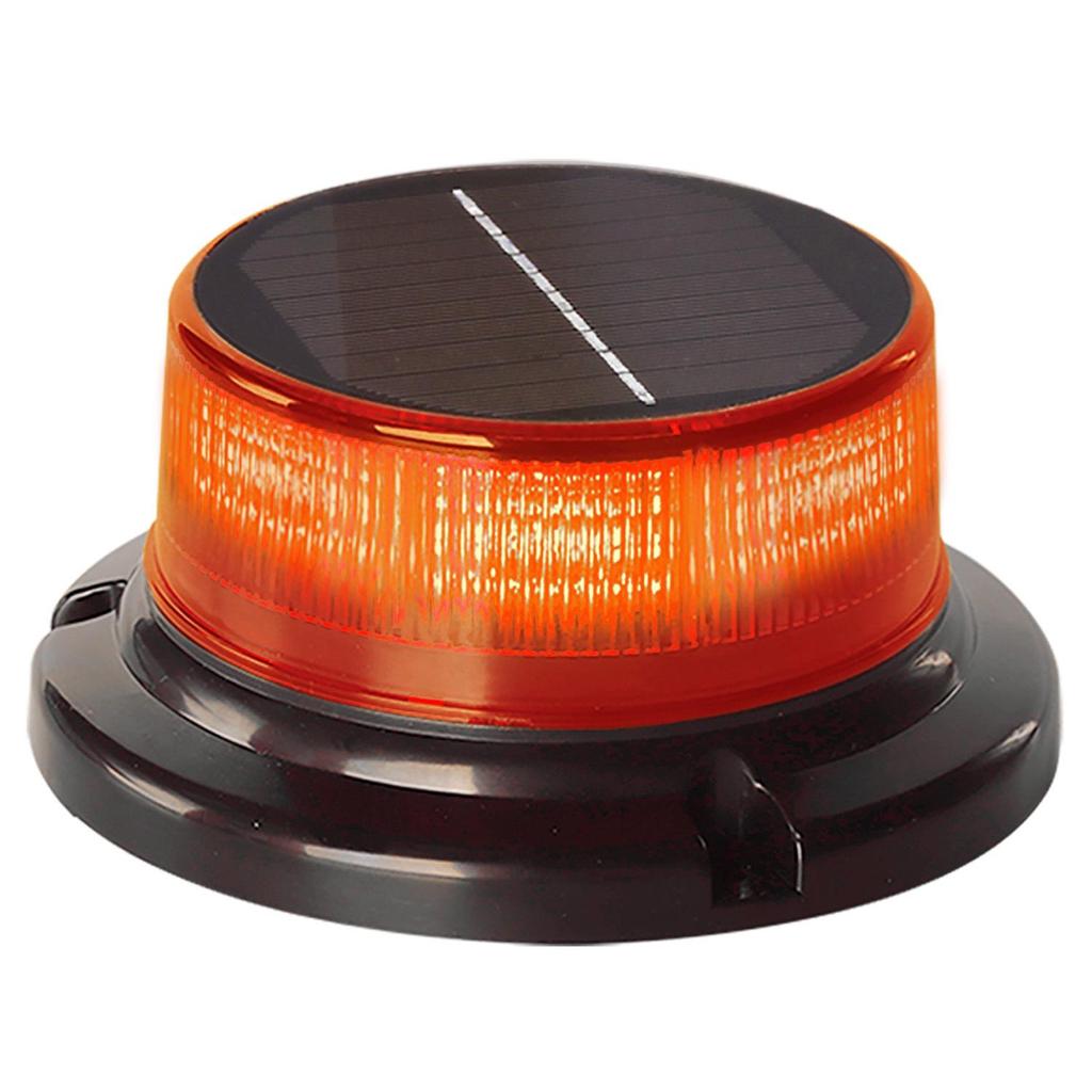 Solar-Powered Magnetic Car Roof Strobe Light for Night Parking and Accident Prevention.