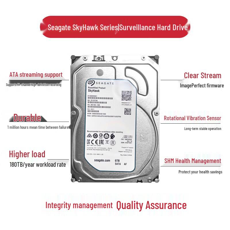 Seagate SkyHawk 6TB Surveillance Hard Drive