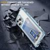 For iPhone 15 Pro Max Case Reinforced Corners TPU + Acrylic Phone Cover with Kickstand Card Holder