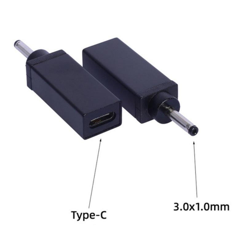 Straight Head USB C To DC3.0x1.0mm Charging Connector Ensuring Stable Connection Safe Power Supply for Various Device