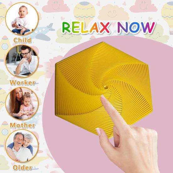 7CM Fractal Fidget Hexagon 3D Printed Anxiety Stress Relief Kids Pocket Size Travel Adults Hexagon Sensory Toy Mindful Meditation Tool