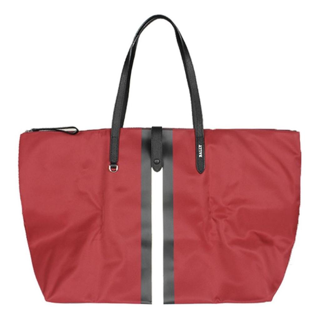 Bally Fashionable Portable Large Capacity Nylon And Leather Shoulder Travel Bag Women bags Red 6222889