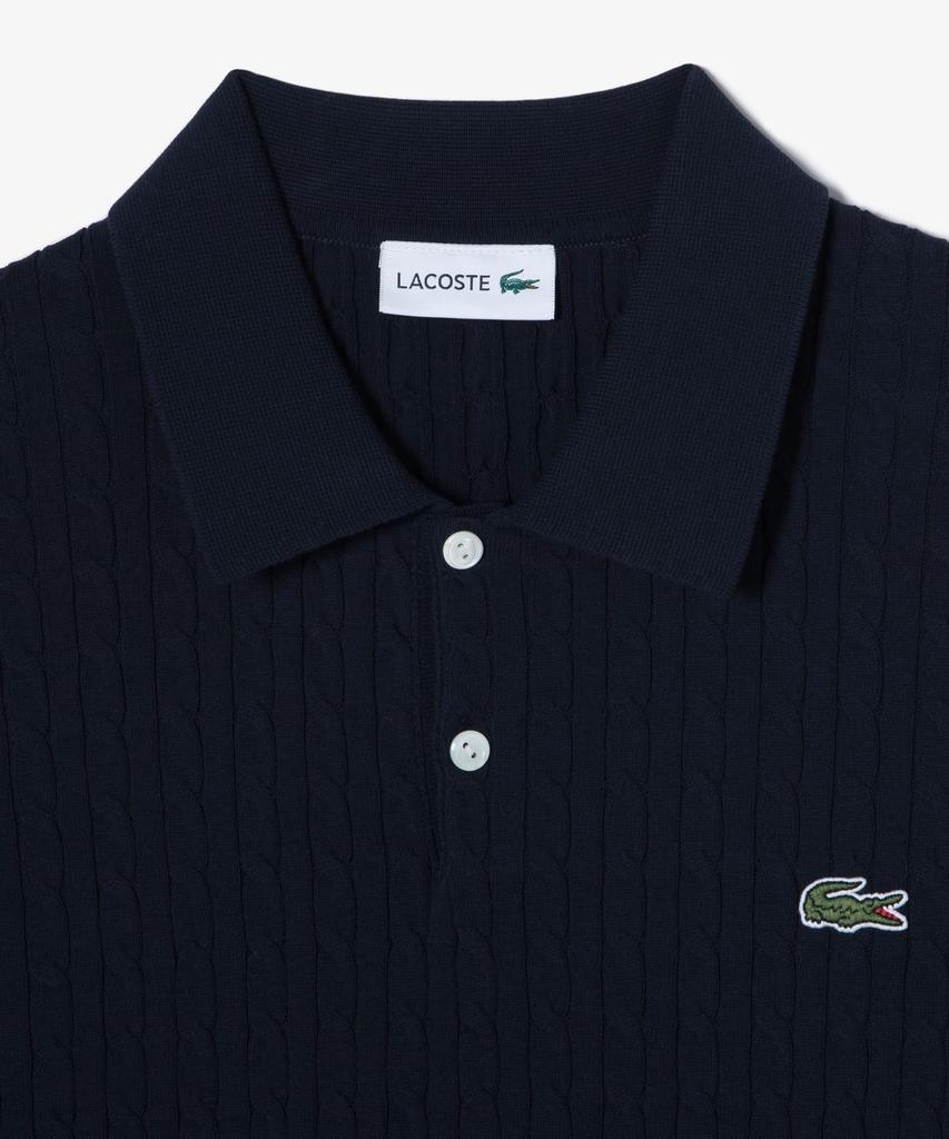 LACOSTE Men'S Cable Short Sleeve Sweater Polo Shirt Ph368E-56G 166