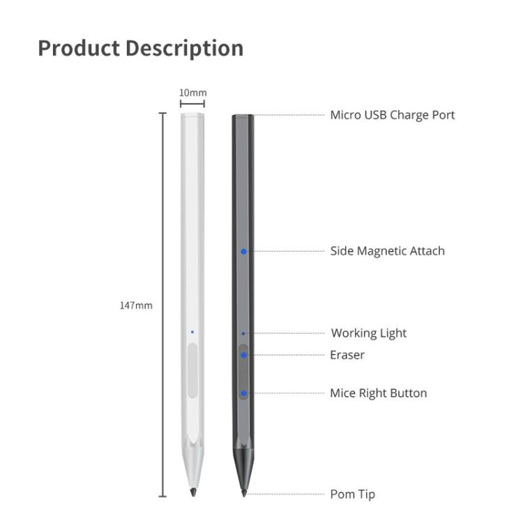 Stylus Pen for Lenovo Xiaoxin Pad Pro 11.5 Inch TB-J706F Rechargeable Stylus Pen with Pressure Sensitivity Black