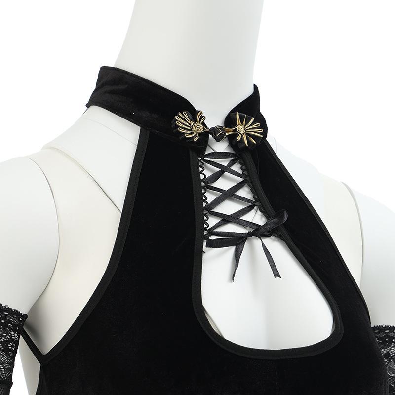 Sexy Lingerie Sexy Hollow Cheongsam Hot Split Cosplay Clothes