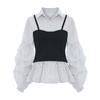 SELLY'S Puff Layered Top Blouse_I6C-Cbl001