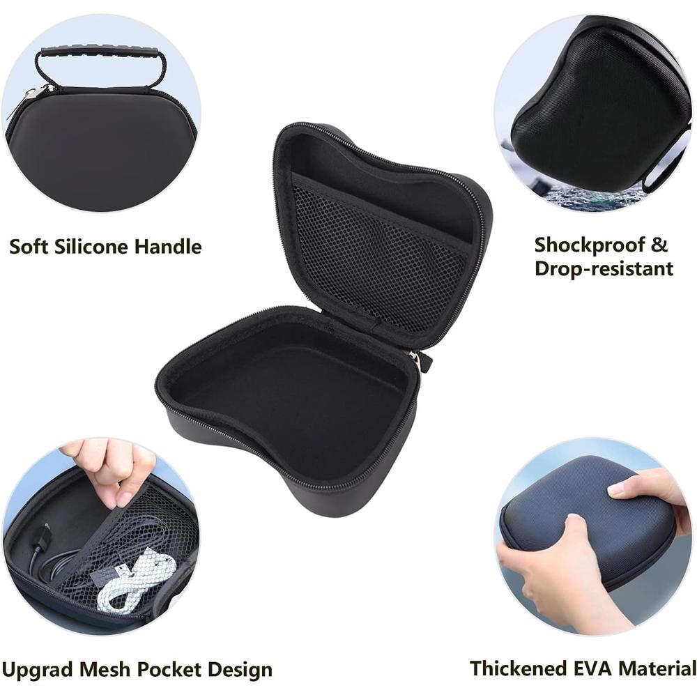 Travel Controller Case Compatible with Switch Pro Controller PS5 Controller Xbox Controller Compact Hard Shell Carrying Case