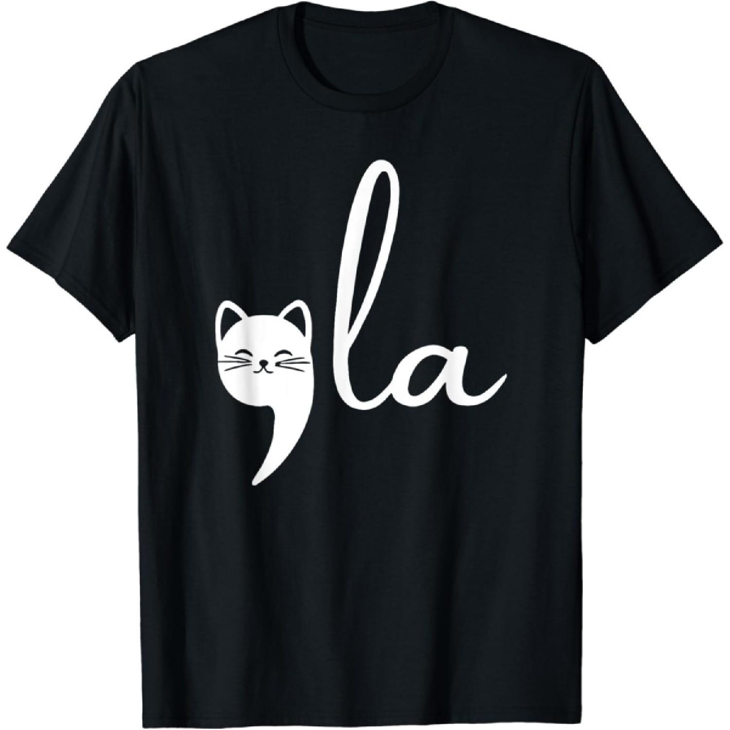Pinchchoo Retro Cat Comma La Kamala Harris for President 2024 Election T-Shirt S
