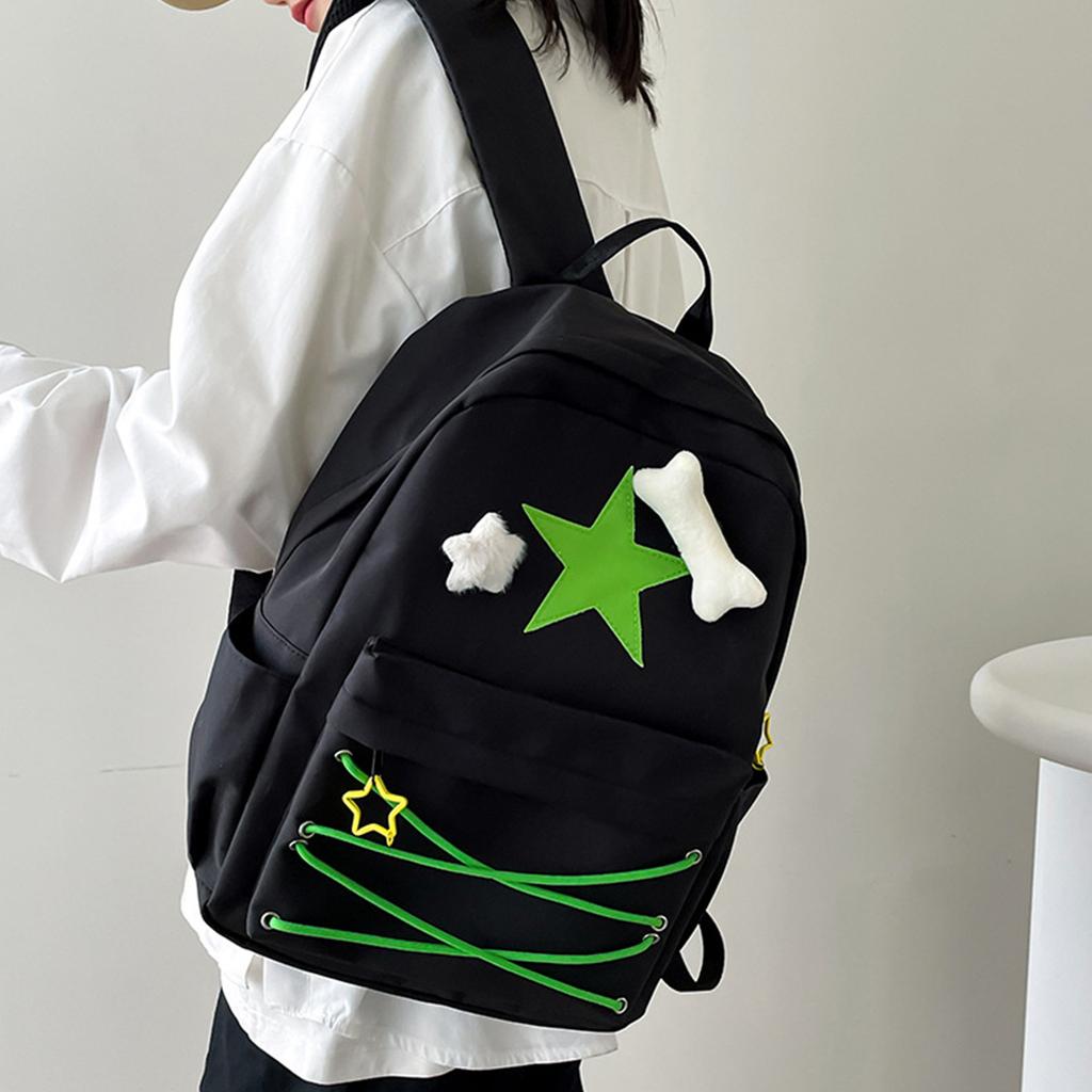 Cute Girl Bag, Five Pointed Star Backpack, College Student Backpack, Female High School Backpack