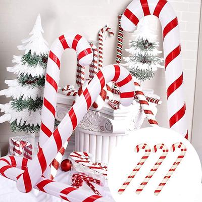 New Year Party Candy Canes Decor Party Favors Christmas Supplies Balloons Candy Cane Stick