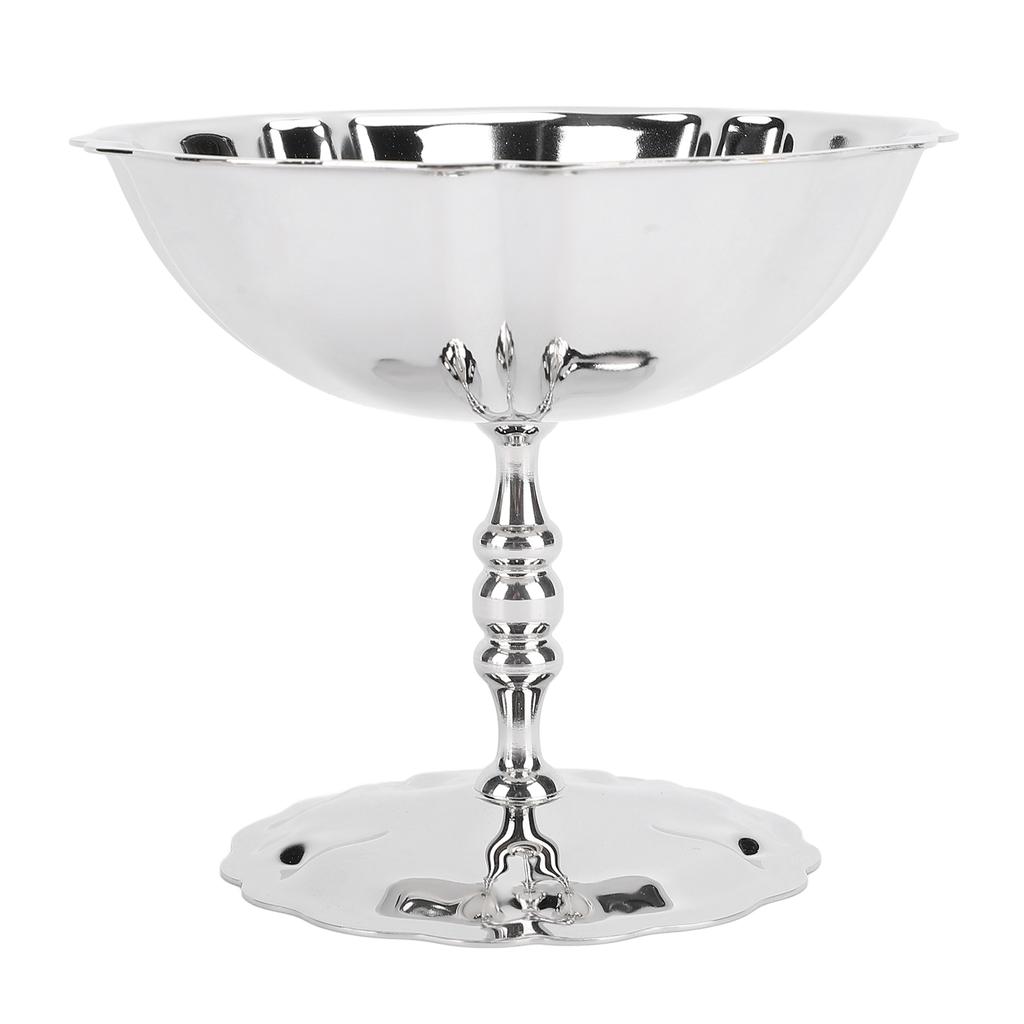 Nerezový pohár na zmrzlinu Vysoká dezertní servírovací miska se vzory pro domácí oslavy