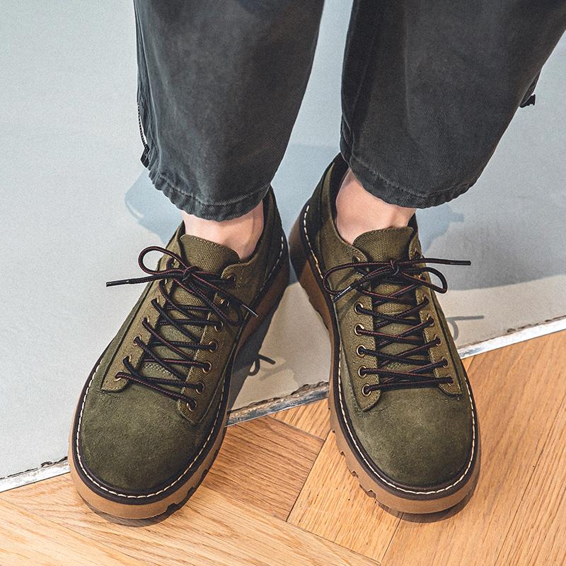 2025 Classic Brand Men's Genuine Leather Casual Shoes Thick Soled Handmade Soles Men's Oxford Shoes Retro Workwear Shoes