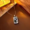 Vintage Colorful Zircon Pendant Necklace Luxury Crystal Choker Chain Jewelry Gift