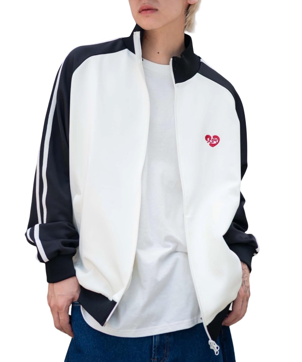 

WEGO Unisex Raglan Track Size Black Sonata Jacket, Outerwear, Jersey, One-Point Accent, Autumn/Winter Clothing, Streetwear, Casual, Gift, Men s, L,