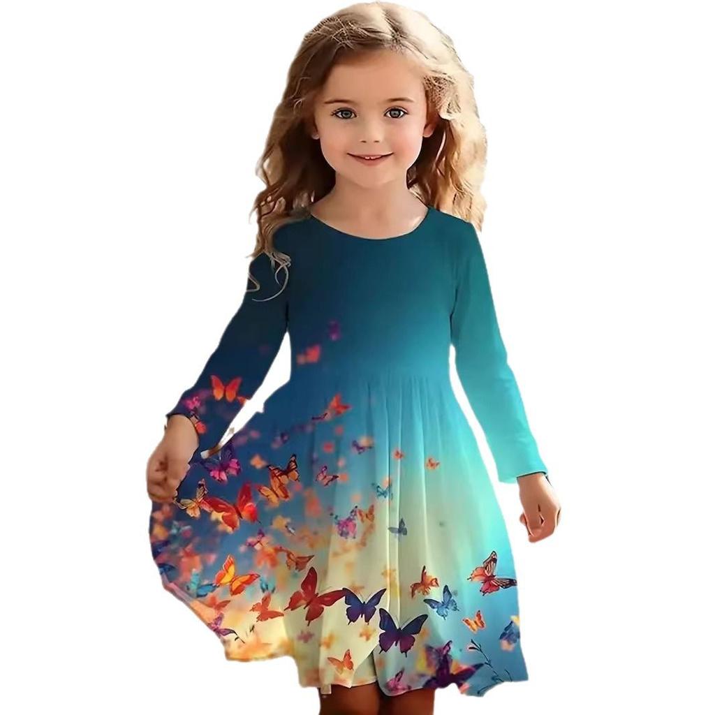 Sleeveless Round Neck Vest Dress Dress Dresses Yangqi Cute Anime 3D Digital Printing Pattern Princess Dresses