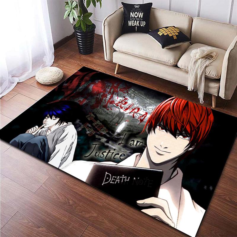 Death Note Gebied Tapijt Grote Tapijt Tapijt Voor Woonkamer Kid Slaapkamer Decoratie Kinderen Spelen Floor Mat Comic Anti-Slip