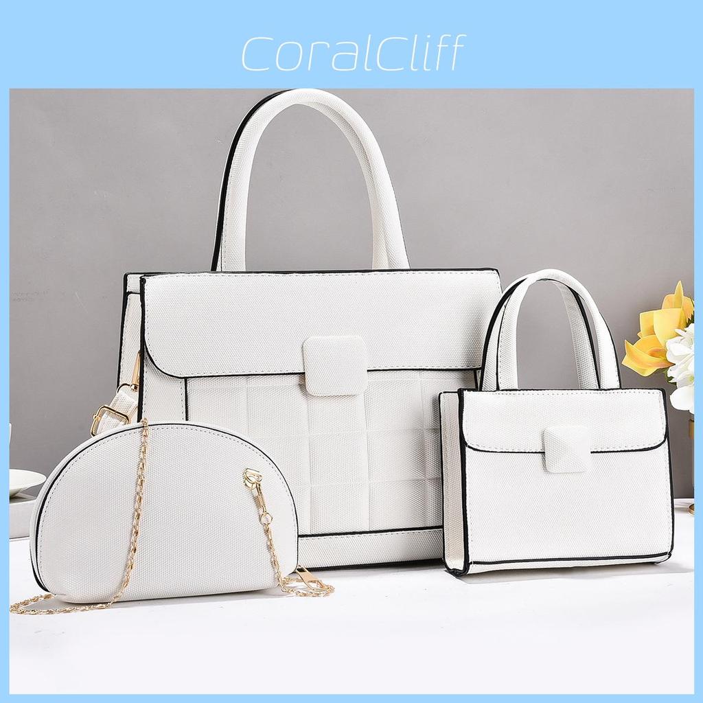 Pu Bucket Bag With Chain Details For Daily Casual Use