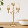 Metal Candelabra Pillar Candle Holder for Festivals Living Room Thanksgiving