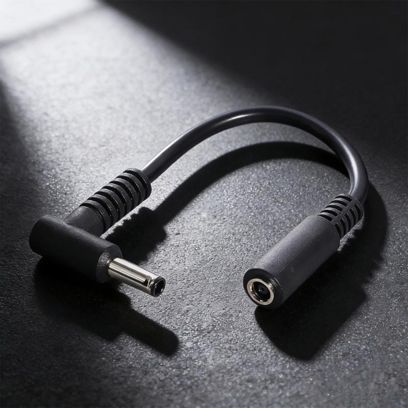 DC4.5x3.0mm Charging Cable Female Input Male Output 90 Degree Bend 15cm Length Power Extension For Laptop Computers