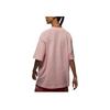 Jordan Essentials Solid Logo Loose Round Neck Short Sleeve Drop Shoulder T-Shirt Women Tops Light-Pink FV1133-621