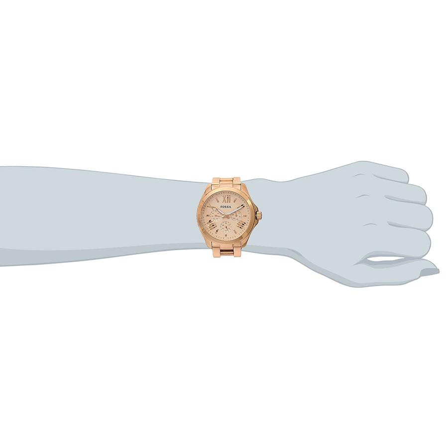 Fossil Ceas de damă cu quartz - Carcasă din oțel inoxidabil, Trei ace, Geam mineral rezistent la zgârieturi AM4511