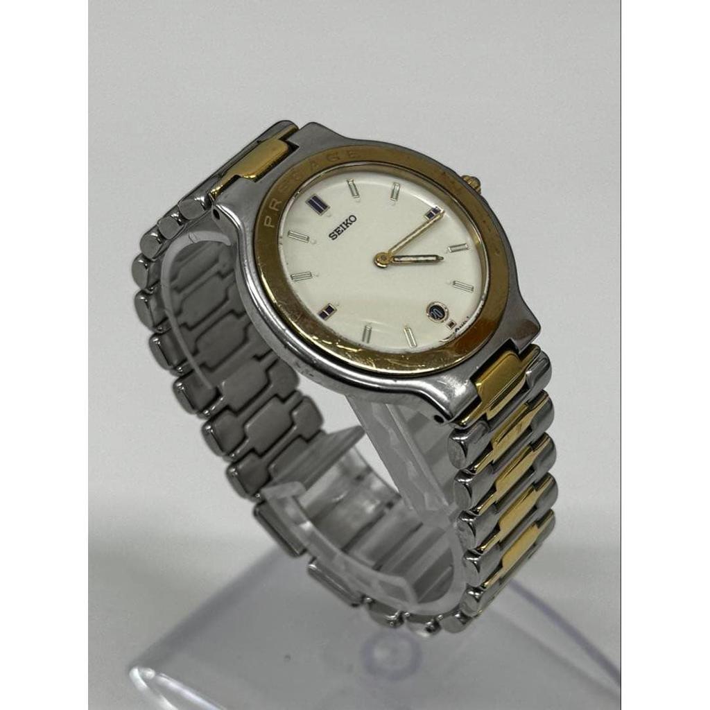 Used Seiko Presage Watch 5E39-6A10 Quartz