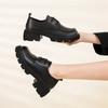 Flat Sole Single Shoes Women's Spring and Autumn Thin  New Vintage Comfortable Leather Casual Women's Shoes Thick Sole Small Leather Shoes