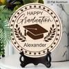 2D Flat Aluminum Graduation-Themed Wall Decor Commemorative Gift 7.87 Inches X 7.87 Inches Suitable for Cafes, Offices, Front Doors, Porches, and