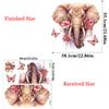 Large Watercolor Elephant Decals Tropical Rainforest Animal Wall Stickers Kid's Room Wall Decoration Self Adhesive