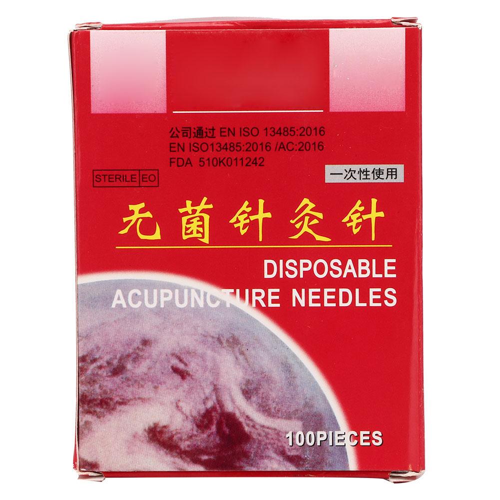 100pcs   Box Disposable Acupuncture Needle Stainless Steel Sterile Needle0.25 X 25